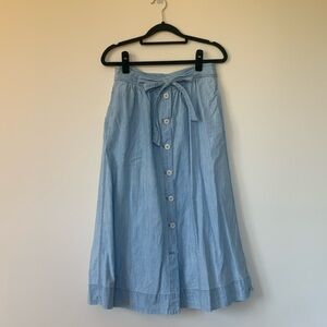 COPY - Chambray Button Down Skirt